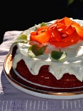 Морковный пирог со сливочной глазурью